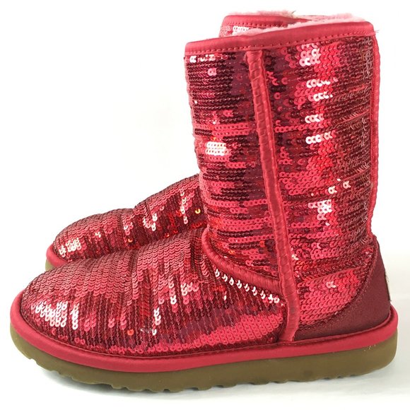 red sequin uggs